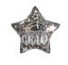 19" Graduate Star Black Foil (Holographic)