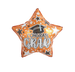 19" Graduate Star Orange Foil  (Holographic)