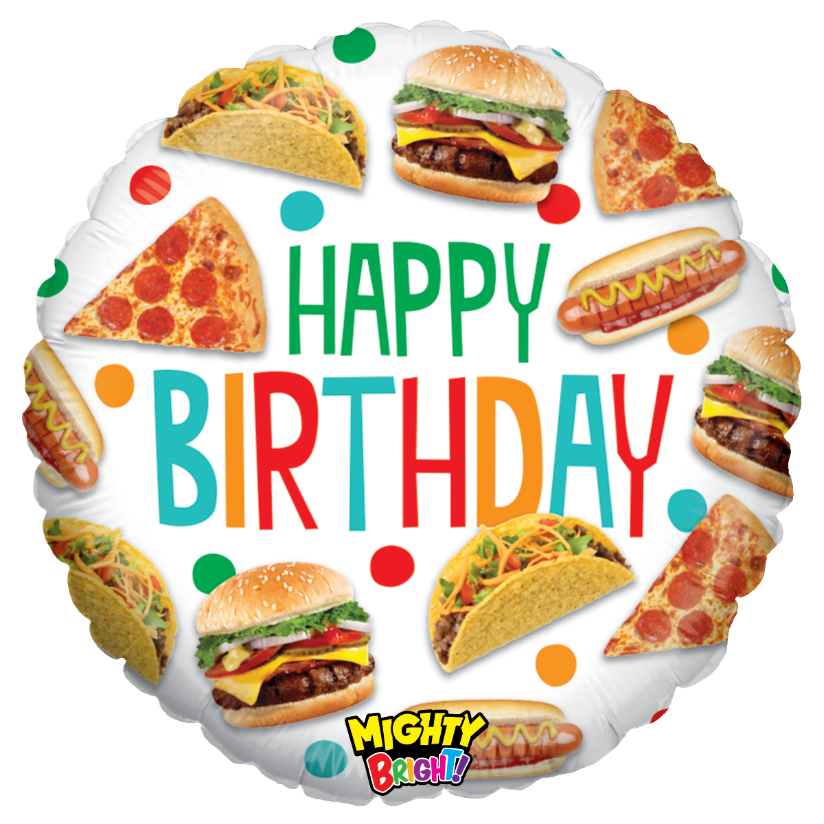 Betallic 21" Mighty Bright Food Birthday