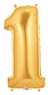 Betallic 40" Megaloon Number Gold Foil Shape