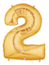 Betallic 40" Megaloon Number Gold Foil Shape