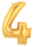 Betallic 40" Megaloon Number Gold Foil Shape