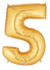 Betallic 40" Megaloon Number Gold Foil Shape
