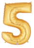 Betallic 40" Megaloon Number Gold Foil Shape
