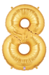 Betallic 40" Megaloon Number Gold Foil Shape