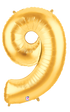 Betallic 40" Megaloon Number Gold Foil Shape