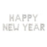 Trico 75" Silver Happy New Year Balloons Banner