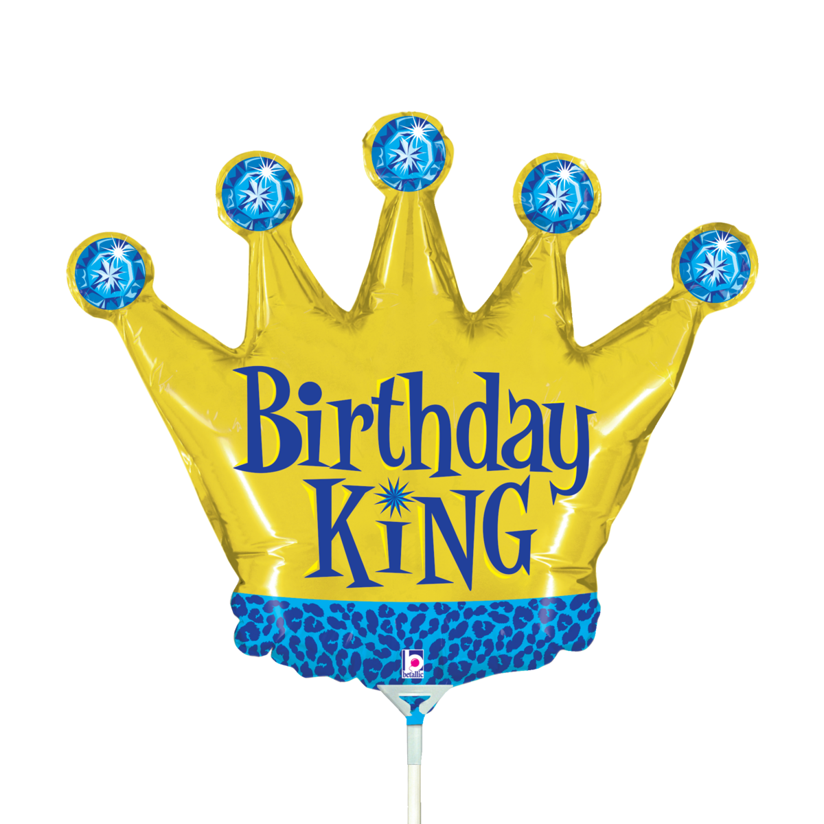 Betallic Birthday King Mini Shape 14"