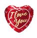 9" I Love You Red Heart Foil