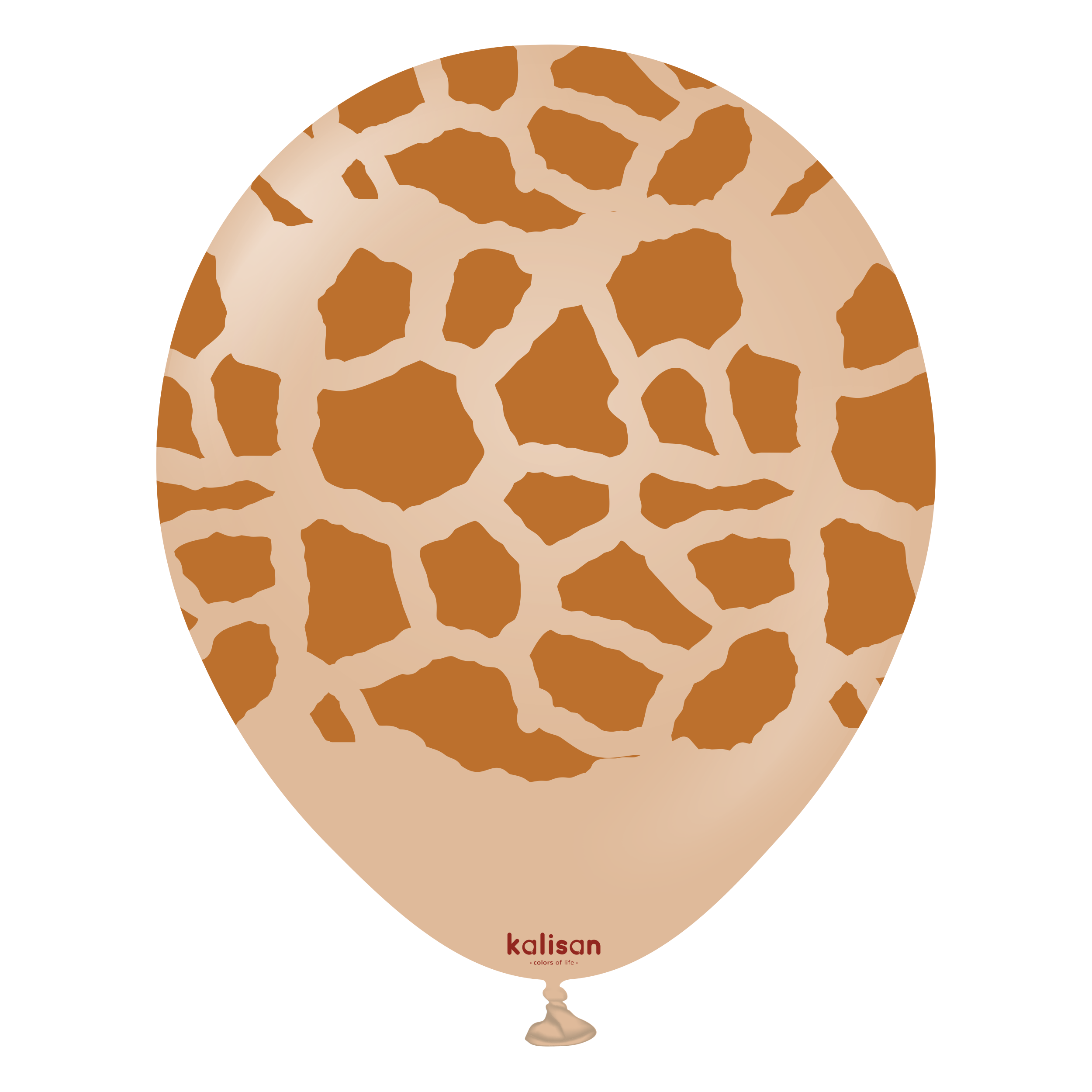 Kalisan Safari Giraffe Print Desert Sand (Caramel Print)