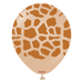 Kalisan Safari Giraffe Print Desert Sand (Caramel Print)