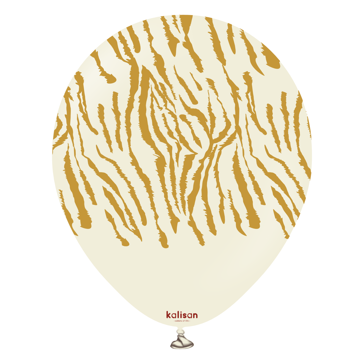 Kalisan Safari Tiger Print White Sand (Gold Print)