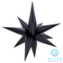Alive Balloon Co 26" Starburst Black
