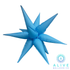 Alive Balloon Co 60" Starburst Neon Blue