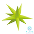 Alive Balloon Co 26" Starburst Neon Yellow
