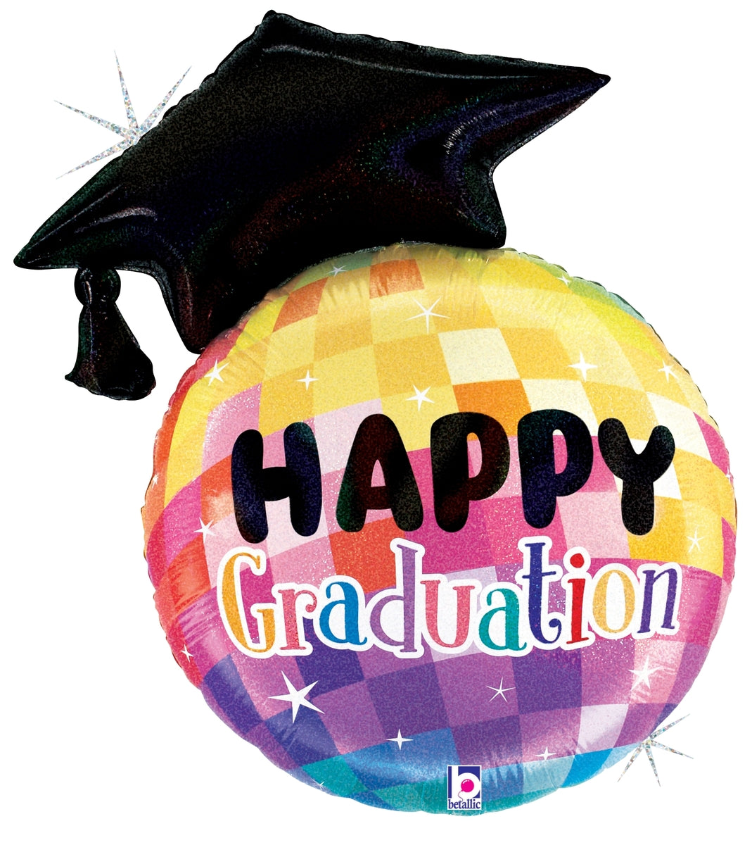 Betallic 26" Graduation Disco Ball Holographic