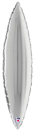 Betallic 27" Betallic Silver Taper Leaf