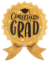 Betallic 35" Congrats Grad Gold Ribbon