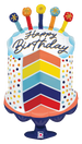 Betallic 34" Sliced Birthday Cake