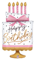 Betallic 44" Pink Bow Birthday Cake