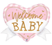 Betallic 28" Pink Gingham Baby Heart Banner