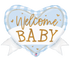 Betallic 28" Blue Gingham Baby Heart Banner