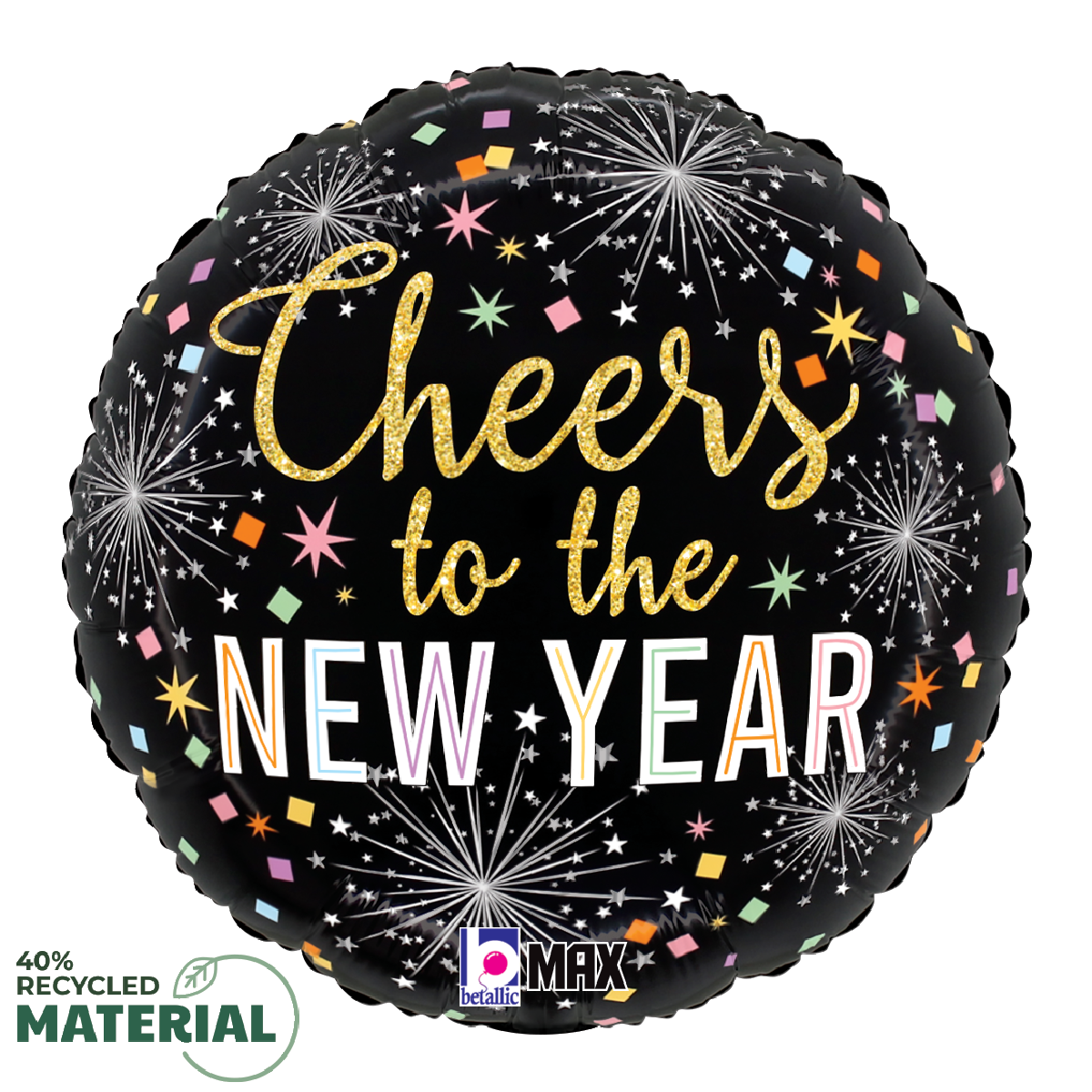 Betallic 18" Cheers to New Year Party
