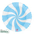 Betallic 18" Swirly White & Matte Blue