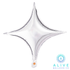 Alive Balloon Co 30" Starpoint Silver