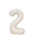 16" Number White Sand