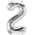 16" Number Silver