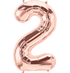 35" Number Rose Gold