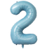 40" Number Pastel Blue