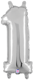 Betallic 40" Megaloon Silver Numbers 0 to 9