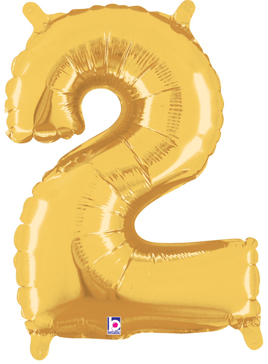 Betallic 14" Megaloon Jr. Gold Numbers