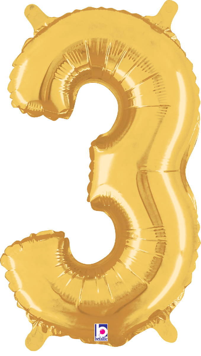 Betallic 14" Megaloon Jr. Gold Numbers