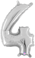 Betallic 40" Megaloon Silver Numbers 0 to 9