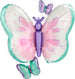 Anagram 29" White Colorful Butterfly