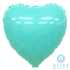 Alive Balloon Co 18" Heart Macaron Blue