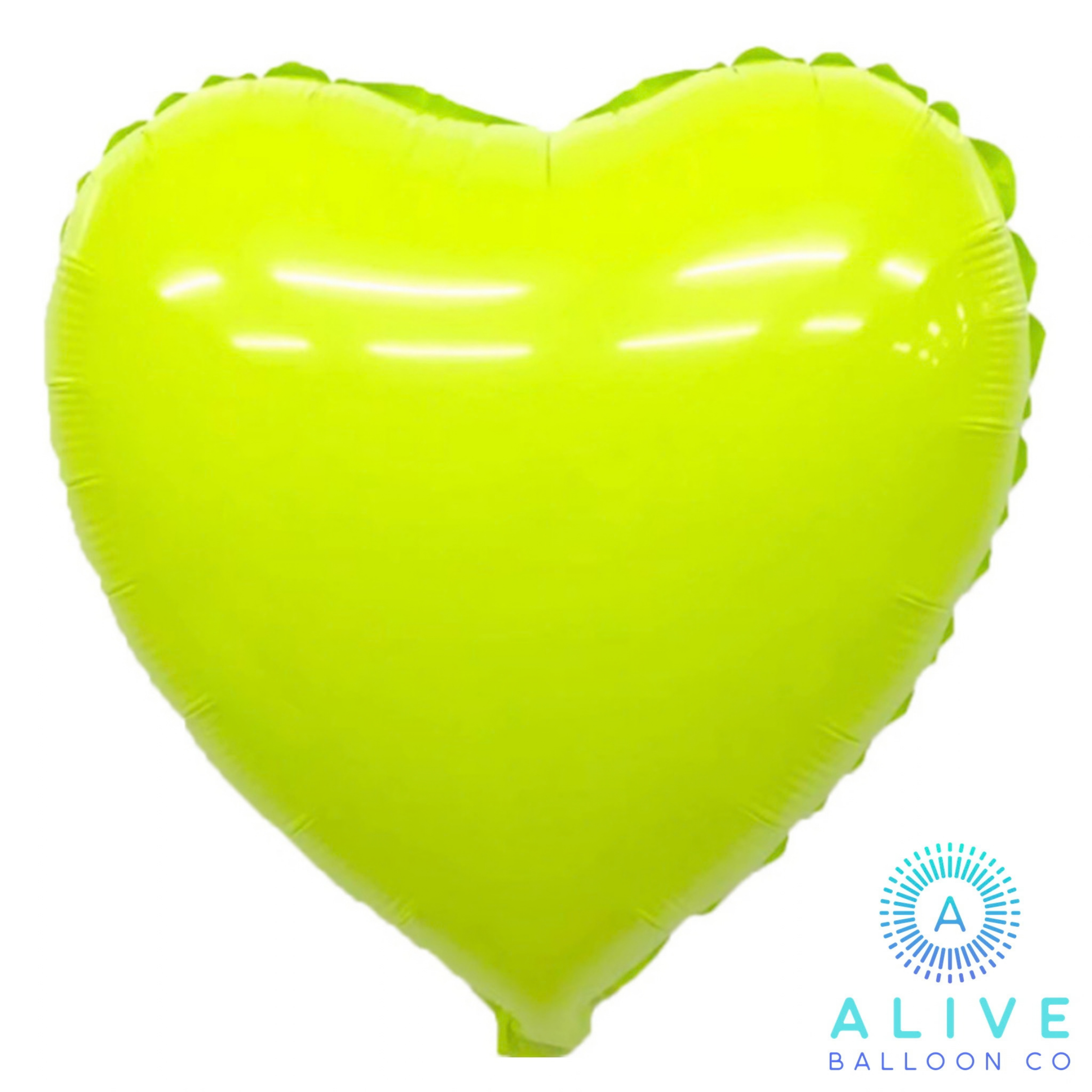 Alive Balloon Co 18" Heart Macaron Green