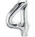 16" Number Silver