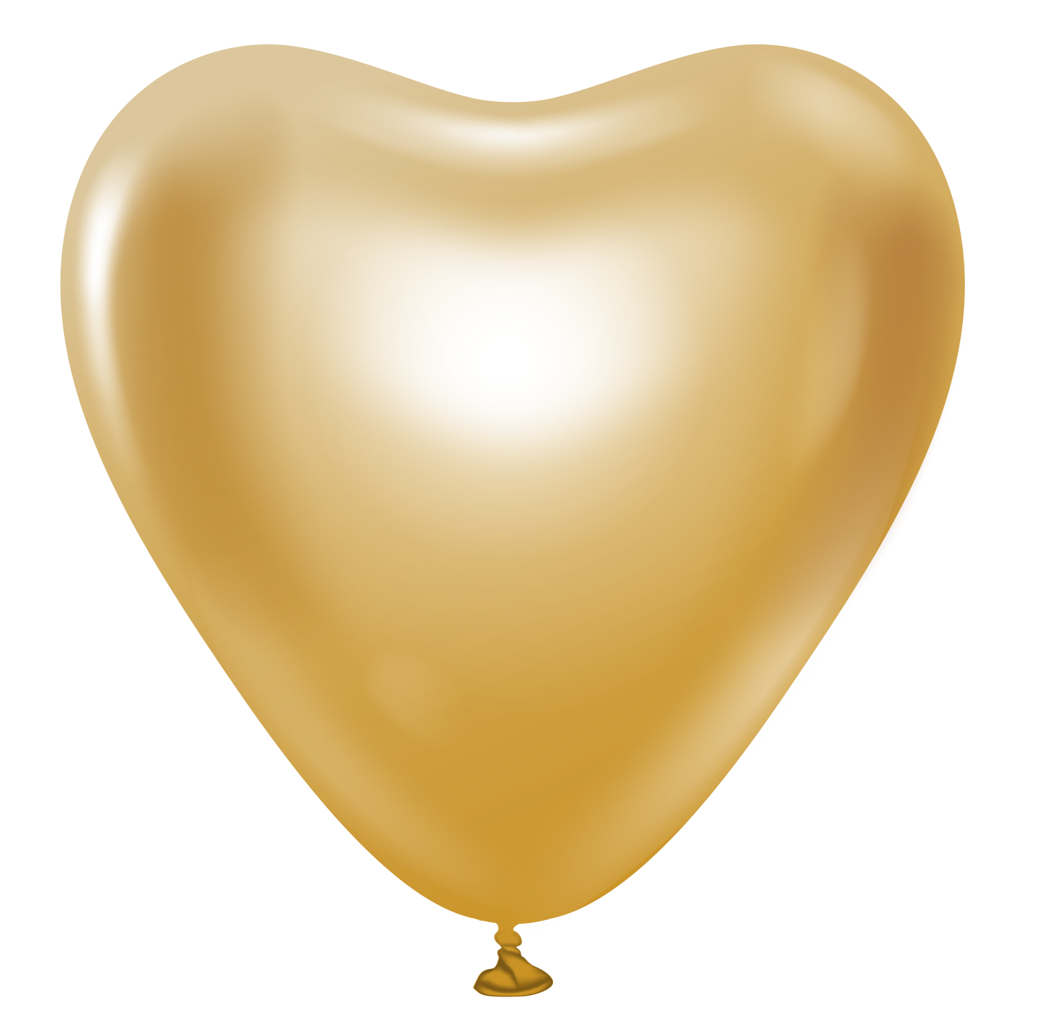 Kalisan 12" Heart Mirror Gold