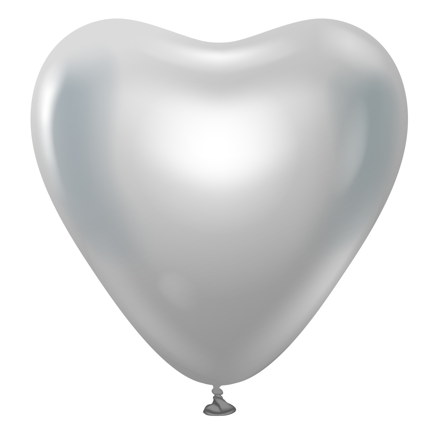 Kalisan 12" Heart Mirror Silver