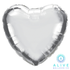 Alive Balloon Co 10" Heart Silver