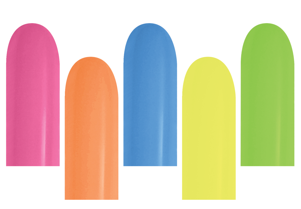 Sempertex 260 Neon Assorted Nozzle Up