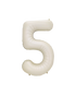 35" Number White Sand