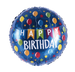 18" Happy Birthday Blue Balloon Foil