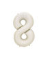 35" Number White Sand