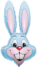 Flexmetal 35" Pastel Blue Bunny Rabbit Head Foil