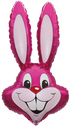 Flexmetal 35" Fuchsia Bunny Rabbit Head Foil